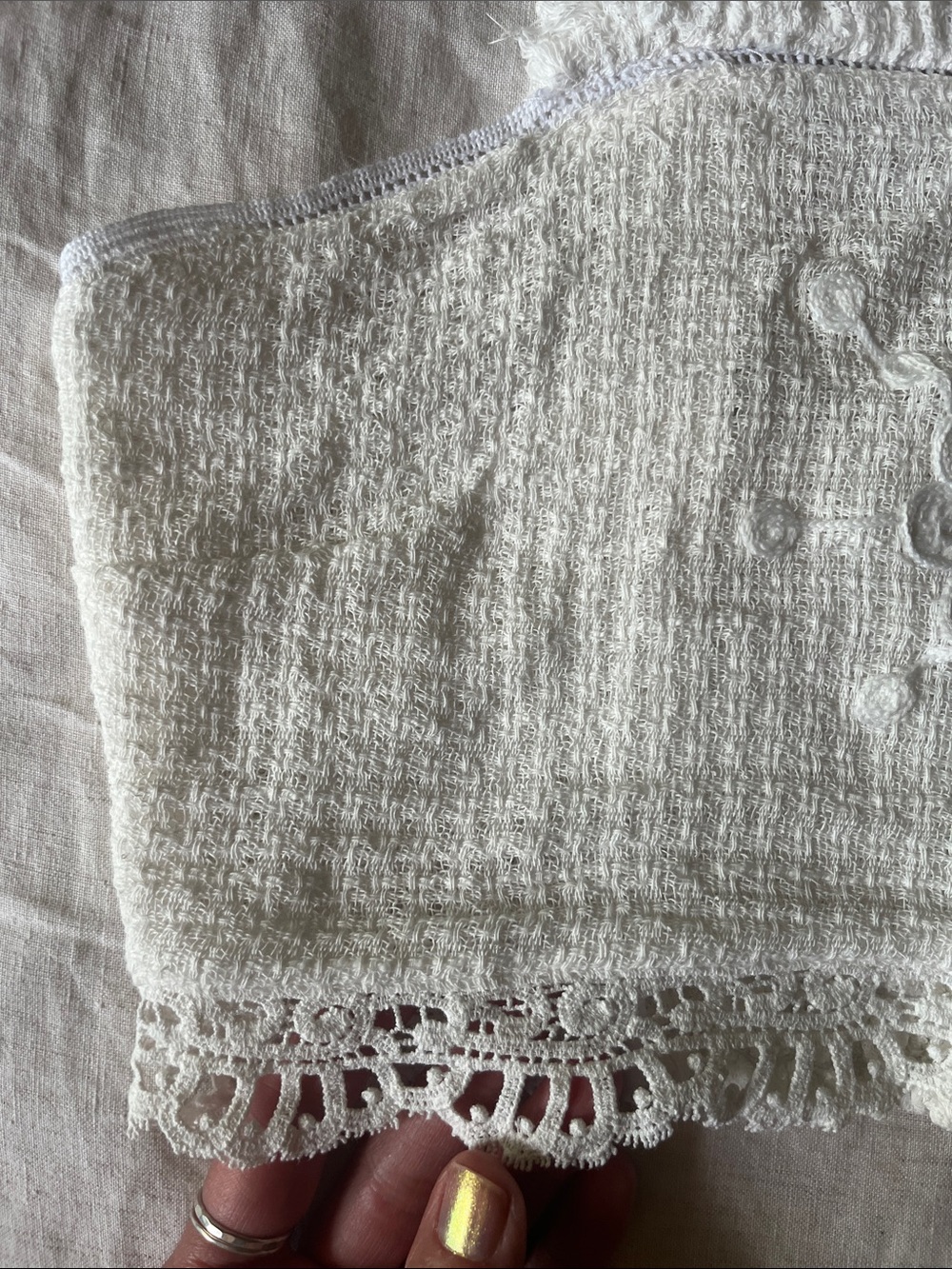 Chasing Unicorns π€ Precious Angel Embroidered Cropped Camisole sz S - Picture 15 of 17